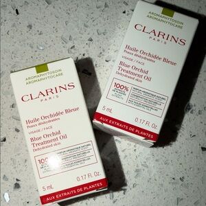 Clarins Paris Blue Orchid Treatment Oil (5ml) set of 2